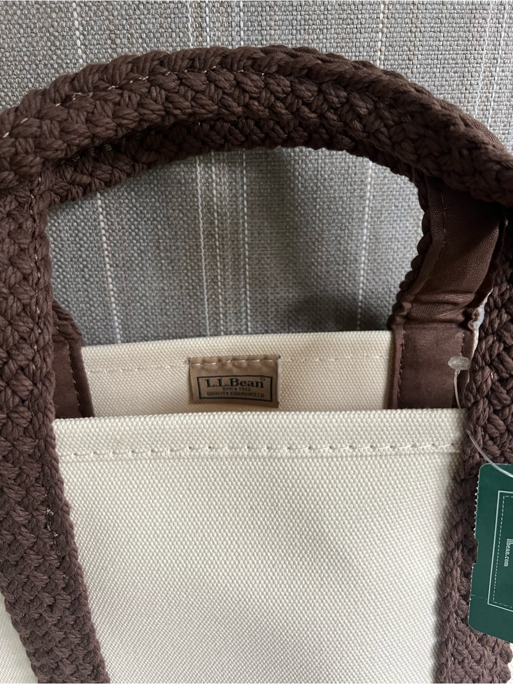 🌟NWT L.L.Bean SMALL Web Handled JAPAN Boat & Tote - Picture 2 of 11